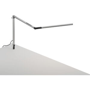 Z-Bar Mini 12.7 inch 5.00 watt Silver Desk Lamp Portable Light, Through-Table Mount